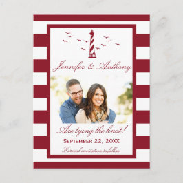 Postal De Anuncios Guardar la fecha de boda de faro náutico