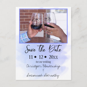 Postal De Anuncios Guardar la fecha de la boda simple y personalizada