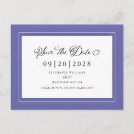 Postal De Anuncios Guardar la Fecha Elegante Boda de Moda