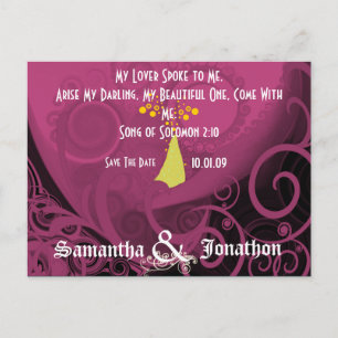 Postal De Anuncios Guardar La Fecha Elegante Cala Lily