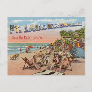 Postal De Anuncios Guardar la fecha - Ft. Lauderdale