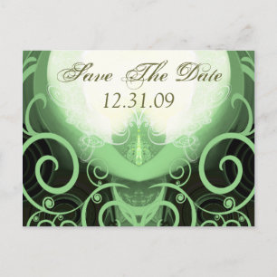 Postal De Anuncios Guardar la fecha - Green Cala Lily