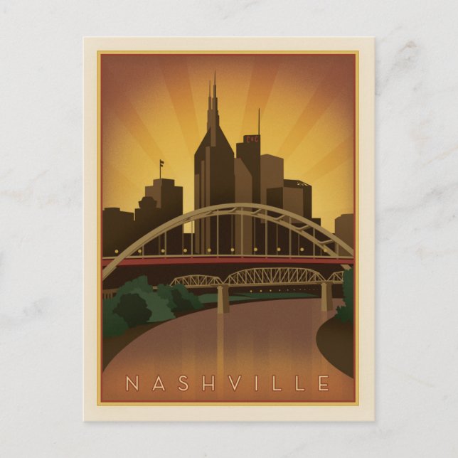 Postal De Anuncios Guardar la Fecha | Nashville, TN - Legacy Bridges (Anverso)