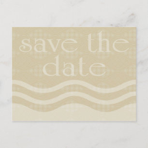 Postal De Anuncios guardar la fecha : ondas estampadas :