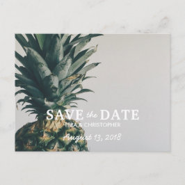 Postal De Anuncios Guardar la Fecha para Boda en Playa de Piña