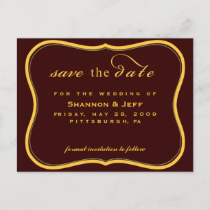 Postal De Anuncios Guardar la fecha, personalizable