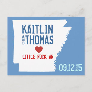 Postal De Anuncios Guardar la fecha - Personalizable - Arkansas