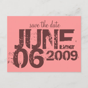 Postal De Anuncios Guardar la fecha - Personalizada