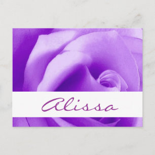 Postal De Anuncios Guardar la fecha Rosa Púrpura Soñadora V22A