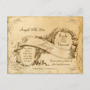 Postal De Anuncios Guardar la fecha - Tea Sained Vintage Tharpe 3