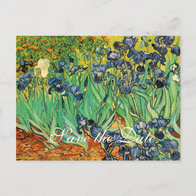 Postal De Anuncios guardar la fecha,Vincent van Gogh (Anverso)