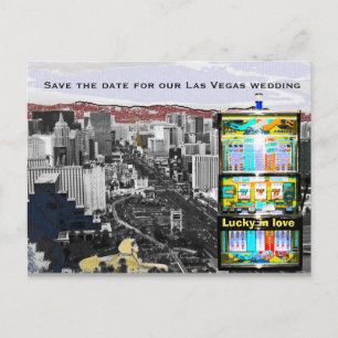 Postal De Anuncios Guardar la máquina de ranura Date Las Vegas