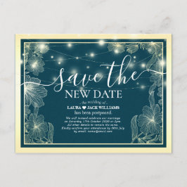 Postal De Anuncios Guardar la nueva flor de oro de postposición del B