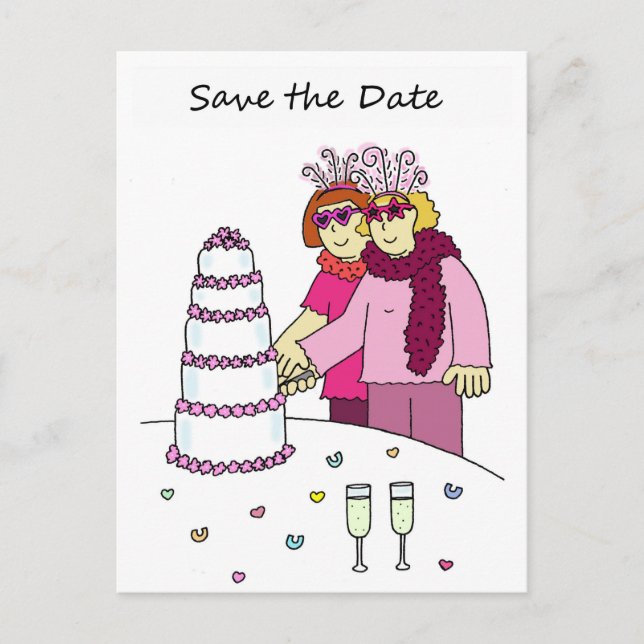 Postal De Anuncios Guardar la pareja de Personalizados de fecha (Anverso)
