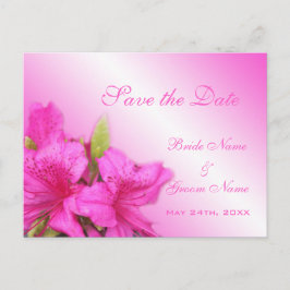 Postal De Anuncios Guarde la fecha, arte fotográfico floral rosa