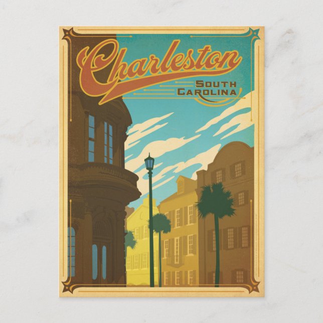 Postal De Anuncios Guarde la fecha | Charleston, SC (Anverso)