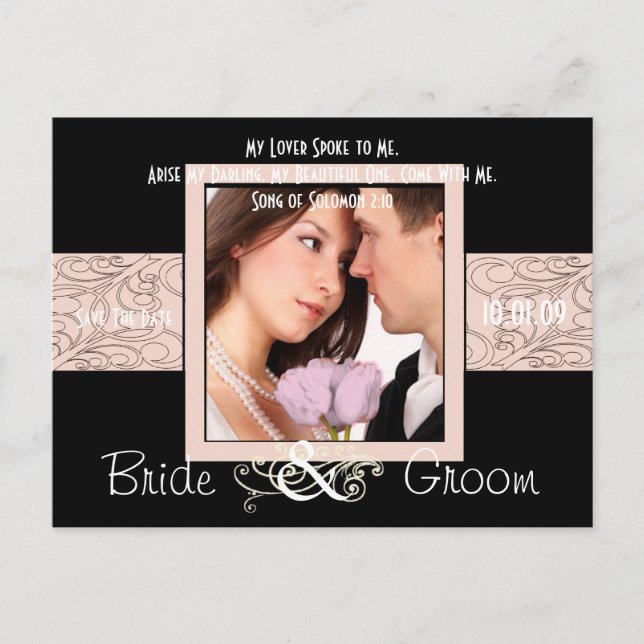 Postal De Anuncios Guarde la fecha con su foto (Anverso)