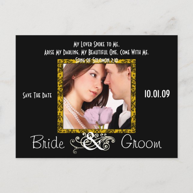 Postal De Anuncios Guarde la fecha con su foto (Anverso)