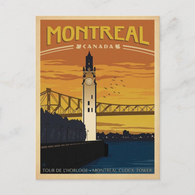 Postal De Anuncios Guarde la fecha | Montreal, Canadá (Anverso)