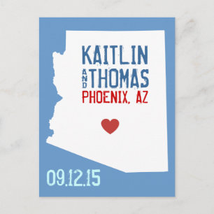 Postal De Anuncios Guarde la fecha - Personalizable - Arizona