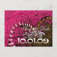 Guarde la fecha Rasberry Hearts -