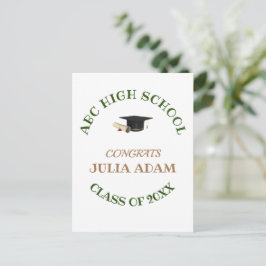 Postal De Anuncios Guión de celebración de graduación de secundaria s
