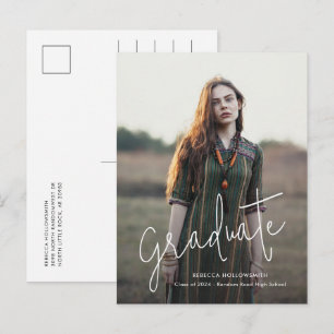 Postal De Anuncios Guión de foto de graduación Graduación 2026