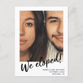 Postal De Anuncios Guión moderno minimalista Nos escapamos Foto perso