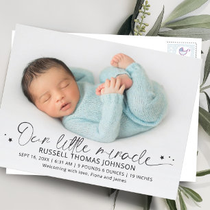 Postal De Anuncios Guión Nuestro Pequeño Milagro 2 Fotos Nacimiento