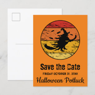 Postal De Anuncios Halloween Bruja Vintage angre 2 Retro Sunset