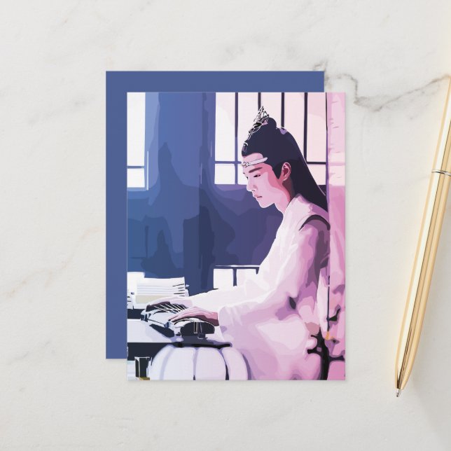 Postal De Anuncios Hanguang Jun Lan Wangji La Indomable Postcarta (Anverso/Reverso In Situ)