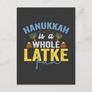 Postal De Anuncios Hanukkah es un divertido Chanuka judío completamen