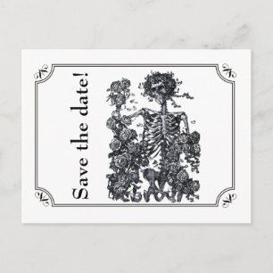 Postal De Anuncios Hasta que la muerte nos separe calendario esquelét