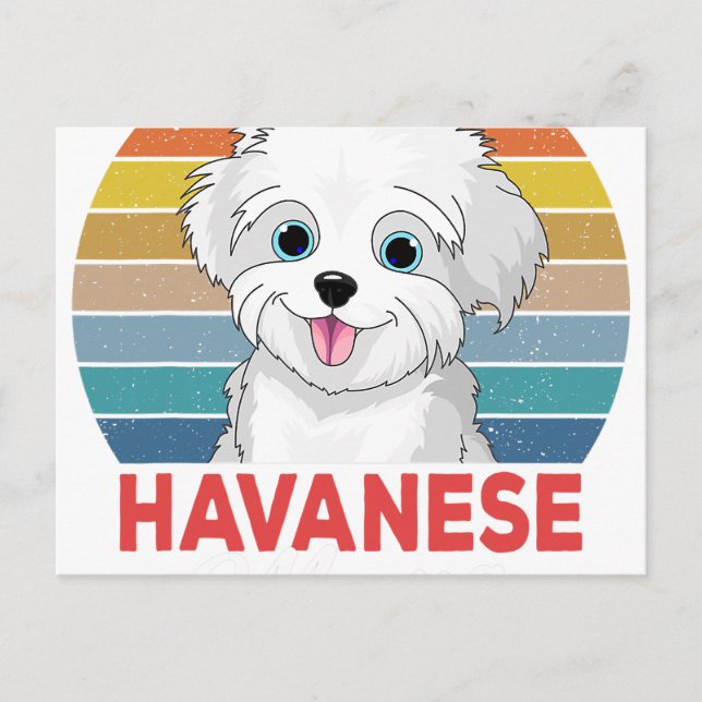 Postal De Anuncios Havanese Mama Cute Havanese Dog Mom Funny Girls (Anverso)