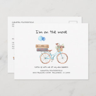 Postal De Anuncios He movido el cambio de color de la bicicleta azul 