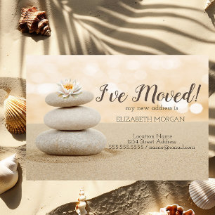 Postal De Anuncios He movido piedras Zen Loto Arena Nueva Dirección