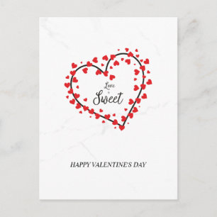 Postal De Anuncios Heart with Hearts Love is Sweet Quote Design