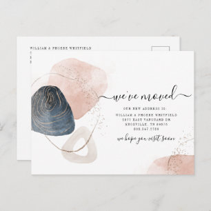 Postal De Anuncios Hemos movido el cambio de dirección