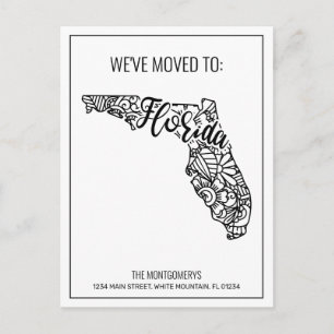 Postal De Anuncios Hemos movido el estado de Mandala Florida
