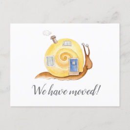 Postal De Anuncios Hemos movido el hogar móvil de la casa del caracol