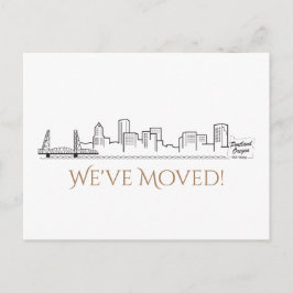 Postal De Anuncios Hemos movido el Skyline de Portland City