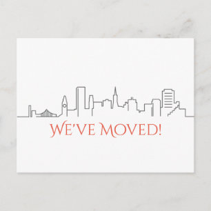 Postal De Anuncios Hemos movido horizonte de la ciudad de San