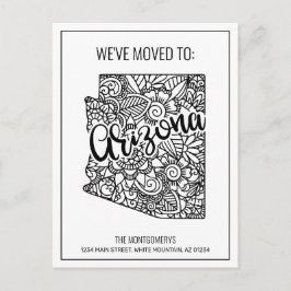 Postal De Anuncios Hemos movido la floral Mandala Arizona nueva casa