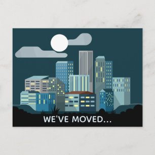 Postal De Anuncios Hemos movido la nueva dirección de Cityscape
