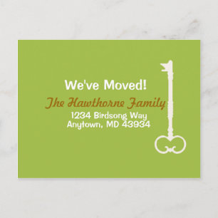 Postal De Anuncios Hemos movido verde y blanco