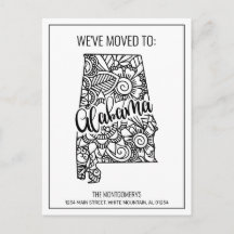Hemos mudado la floral Mandala Alabama nueva casa