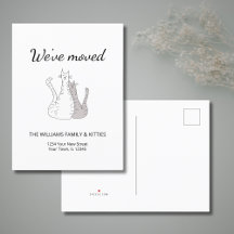 Hemos trasladado gatos lindos elegante mudanza