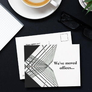 Postal De Anuncios Hemos Trasladado Oficinas Cambio de Dirección Come