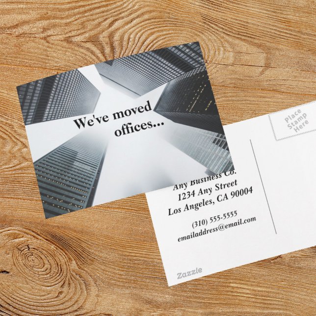 Postal De Anuncios Hemos trasladado oficinas Personalizado cambio de  (Subido por el creador)