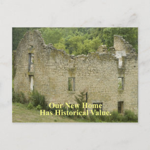 Postal De Anuncios Hogar de valor histórico 2 - Divertido cambio de d